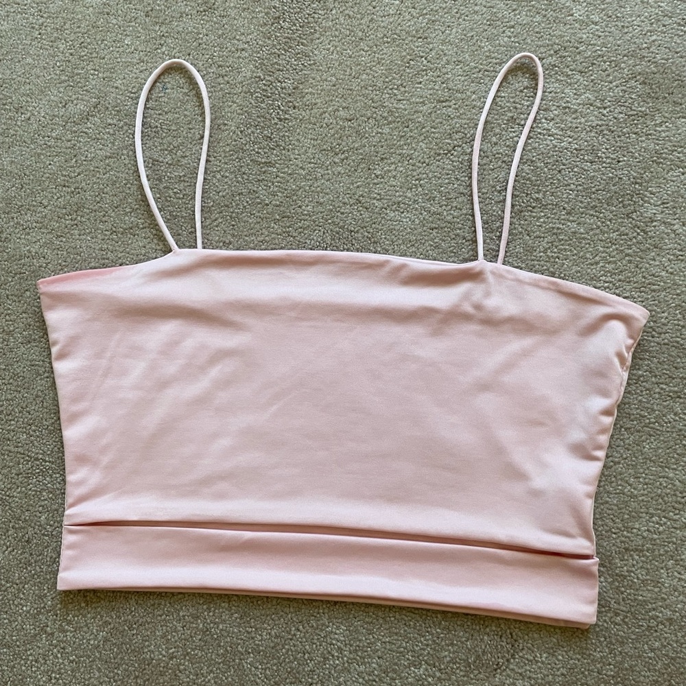 Pink Cropped Tank - Picture 2 of 5
